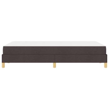 Boxspringbett Braun 120 x 200 cm Stoff, Ingenieurholz