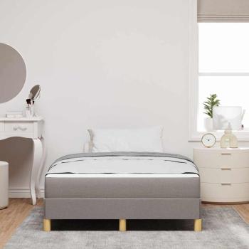 Boxspringbett Taupe, Braun 120 x 200 cm Stoff, Ingenieurholz