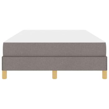 Boxspringbett Taupe, Braun 120 x 200 cm Stoff, Ingenieurholz
