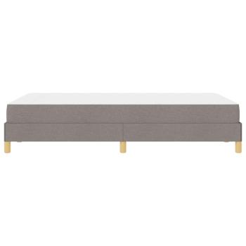 Boxspringbett Taupe, Braun 120 x 200 cm Stoff, Ingenieurholz