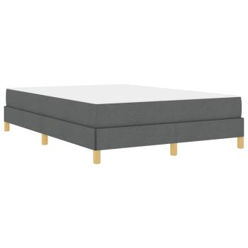 Boxspringbett Taupe, Braun 140 x 190 cm Stoff, Ingenieurholz