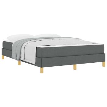 Boxspringbett Taupe, Braun 140 x 190 cm Stoff, Ingenieurholz