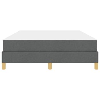 Boxspringbett Taupe, Braun 140 x 190 cm Stoff, Ingenieurholz