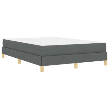 Boxspringbett Taupe, Braun 140 x 190 cm Stoff, Ingenieurholz