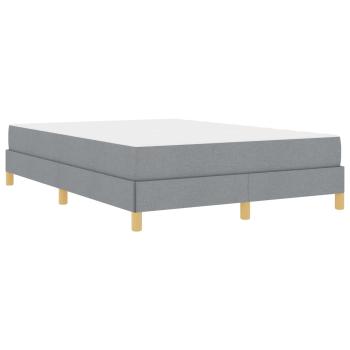 Boxspringbett Taupe, Braun 160 x 200 cm Stoff, Ingenieurholz