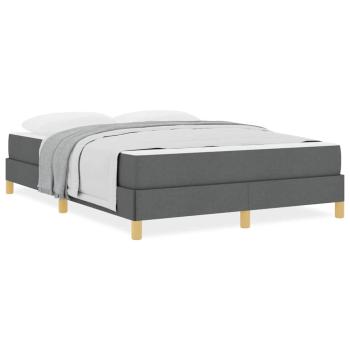 Boxspringbett Taupe, Braun 160 x 200 cm Stoff, Ingenieurholz