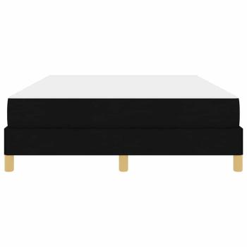 Boxspringbett Schwarz, Braun 160 x 200 cm Stoff, Ingenieurholz