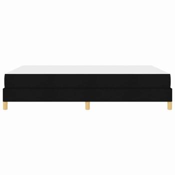 Boxspringbett Schwarz, Braun 160 x 200 cm Stoff, Ingenieurholz