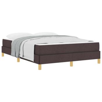 Boxspringbett Braun 160 x 200 cm Stoff, Ingenieurholz