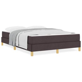 Boxspringbett Braun 160 x 200 cm Stoff, Ingenieurholz
