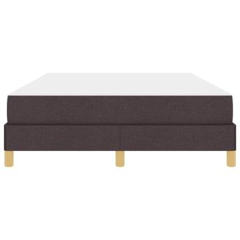 Boxspringbett Braun 160 x 200 cm Stoff, Ingenieurholz