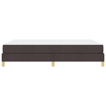 Boxspringbett Braun 160 x 200 cm Stoff, Ingenieurholz