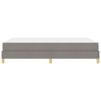Boxspringbett Taupe, Braun 160 x 200 cm Stoff, Ingenieurholz