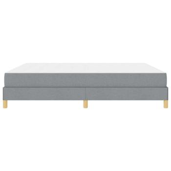 Boxspringbett Taupe, Braun 180 x 200 cm Stoff, Ingenieurholz