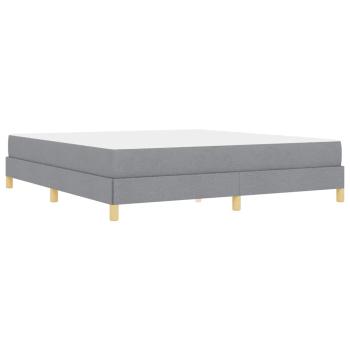 Boxspringbett Taupe, Braun 180 x 200 cm Stoff, Ingenieurholz