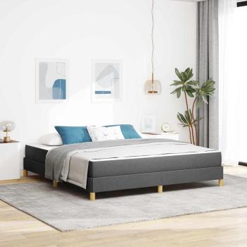 ARDEBO.de - Boxspringbett Taupe, Braun 180 x 200 cm Stoff, Ingenieurholz