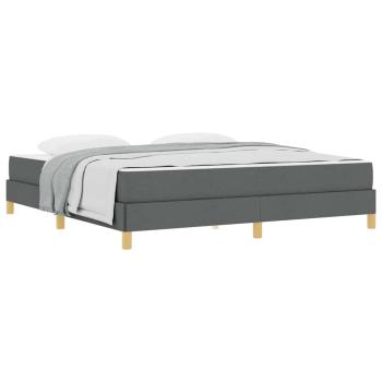 Boxspringbett Taupe, Braun 180 x 200 cm Stoff, Ingenieurholz