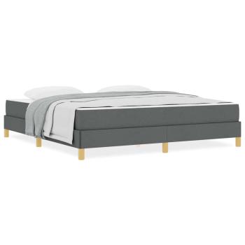 Boxspringbett Taupe, Braun 180 x 200 cm Stoff, Ingenieurholz
