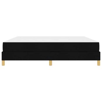 Boxspringbett Schwarz, Braun 180 x 200 cm Stoff, Ingenieurholz