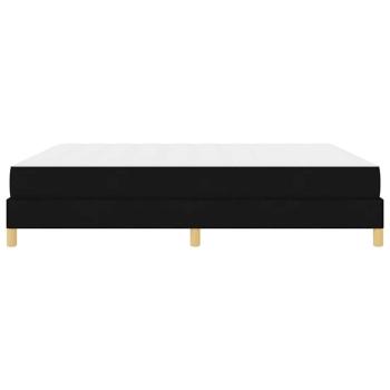 Boxspringbett Schwarz, Braun 180 x 200 cm Stoff, Ingenieurholz