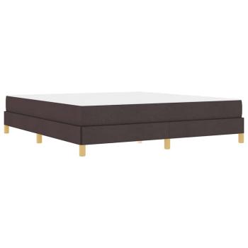 Boxspringbett Braun 180 x 200 cm Stoff, Ingenieurholz