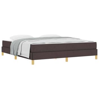 Boxspringbett Braun 180 x 200 cm Stoff, Ingenieurholz