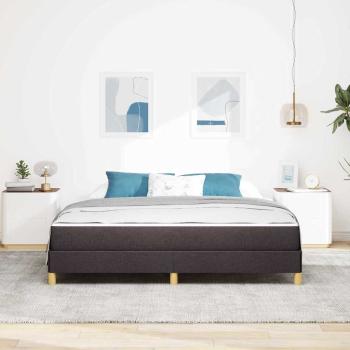 Boxspringbett Braun 180 x 200 cm Stoff, Ingenieurholz