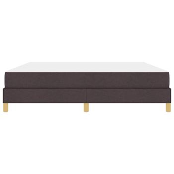 Boxspringbett Braun 180 x 200 cm Stoff, Ingenieurholz