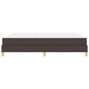 Boxspringbett Braun 180 x 200 cm Stoff, Ingenieurholz