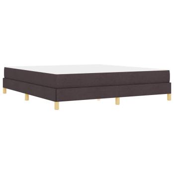 Boxspringbett Braun 180 x 200 cm Stoff, Ingenieurholz