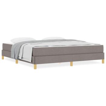 Boxspringbett Taupe, Braun 180 x 200 cm Stoff, Ingenieurholz