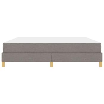 Boxspringbett Taupe, Braun 180 x 200 cm Stoff, Ingenieurholz