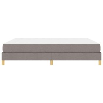 Boxspringbett Taupe, Braun 180 x 200 cm Stoff, Ingenieurholz