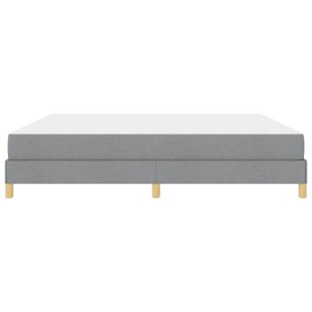 Boxspringbett Taupe, Braun 200 x 200 cm Stoff, Ingenieurholz