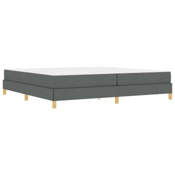 Boxspringbett Taupe, Braun 200 x 200 cm Stoff, Ingenieurholz