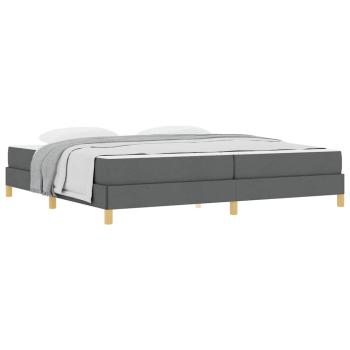 Boxspringbett Taupe, Braun 200 x 200 cm Stoff, Ingenieurholz
