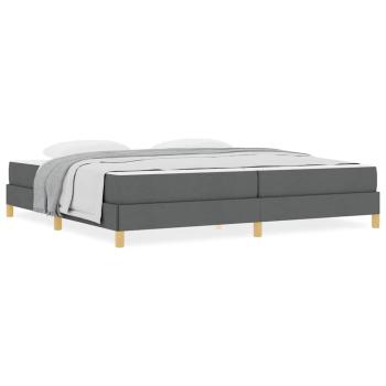 Boxspringbett Taupe, Braun 200 x 200 cm Stoff, Ingenieurholz