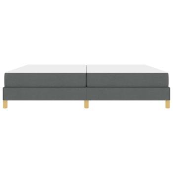 Boxspringbett Taupe, Braun 200 x 200 cm Stoff, Ingenieurholz