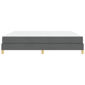 Boxspringbett Taupe, Braun 200 x 200 cm Stoff, Ingenieurholz