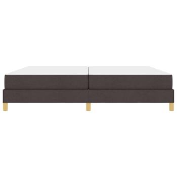 Boxspringbett Braun 200 x 200 cm Stoff, Ingenieurholz