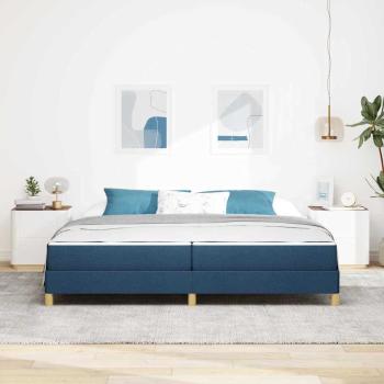 Boxspringbett Taupe, Braun 200 x 200 cm Stoff, Ingenieurholz