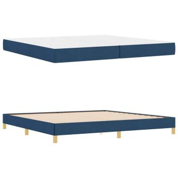 Boxspringbett Taupe, Braun 200 x 200 cm Stoff, Ingenieurholz