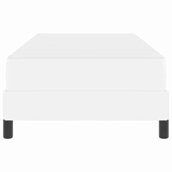 Bett Sonstiges Reinweiß 90 x 190 cm Kunstleder