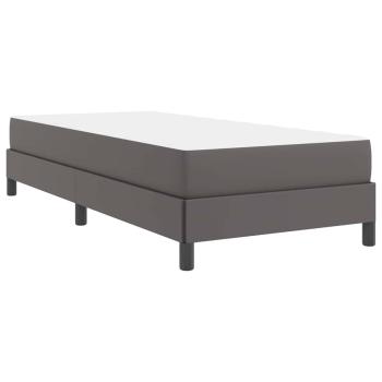 Bett Sonstiges Grau 90 x 200 cm Kunstleder