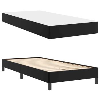 Bett Sonstiges Schwarz 100 x 200 cm Kunstleder