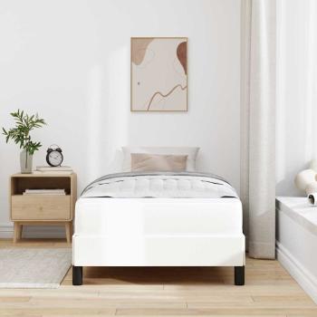 Bett Sonstiges Reinweiß 100 x 200 cm Kunstleder