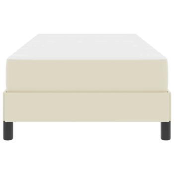 Bett Sonstiges Creme 100 x 200 cm Kunstleder