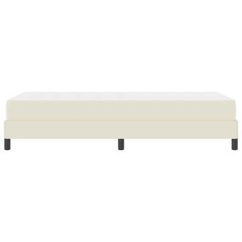 Bett Sonstiges Creme 100 x 200 cm Kunstleder