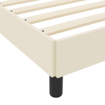 Bett Sonstiges Creme 100 x 200 cm Kunstleder
