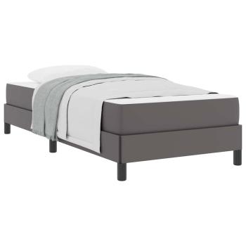 Bett Sonstiges Grau 100 x 200 cm Kunstleder